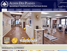 Tablet Screenshot of aldendesplaines.com